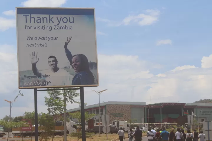 Zambia Goodbye Sign